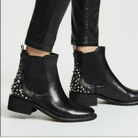 Sam Edelman Shoes - Sam Edelman Black Dover Embellished Chelsea Bootie Black -8.5